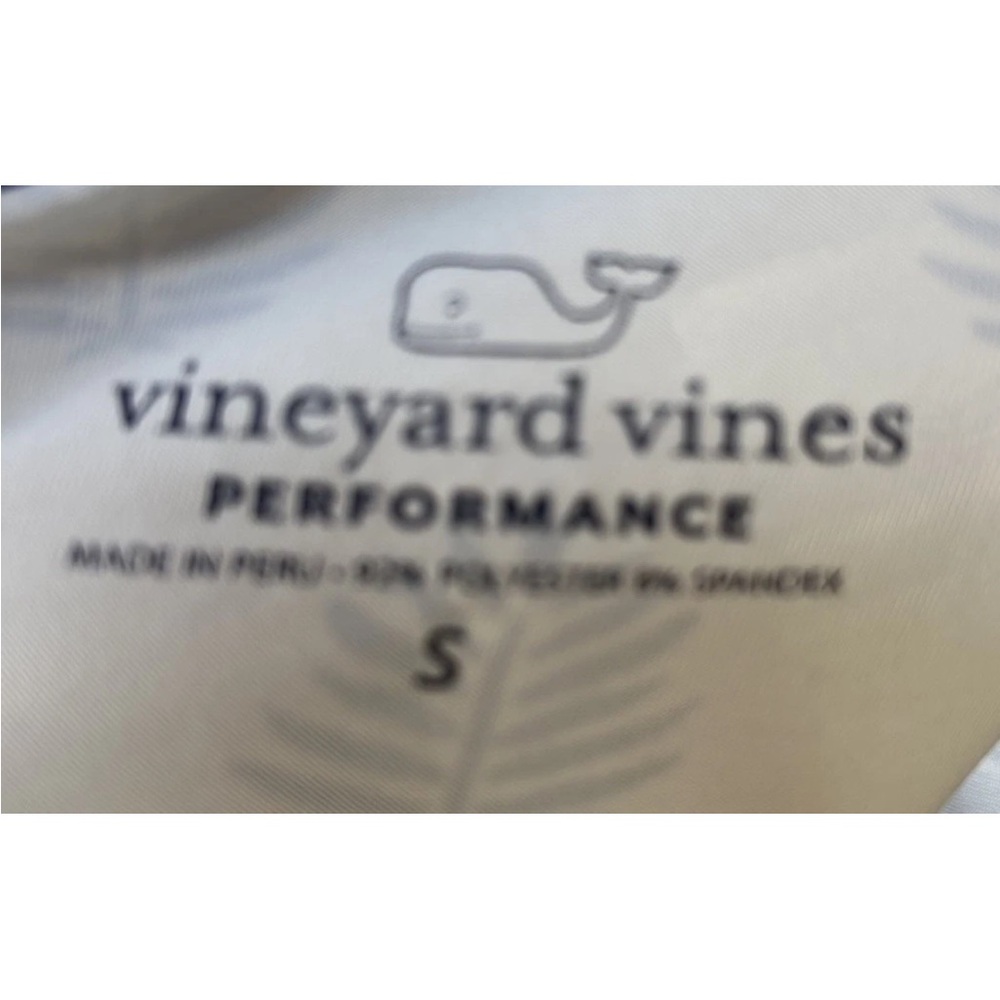 Vineyard Vines Performance 1/4 Zip Pullover Small Blue Floral Women's EC - Picture 5 of 5